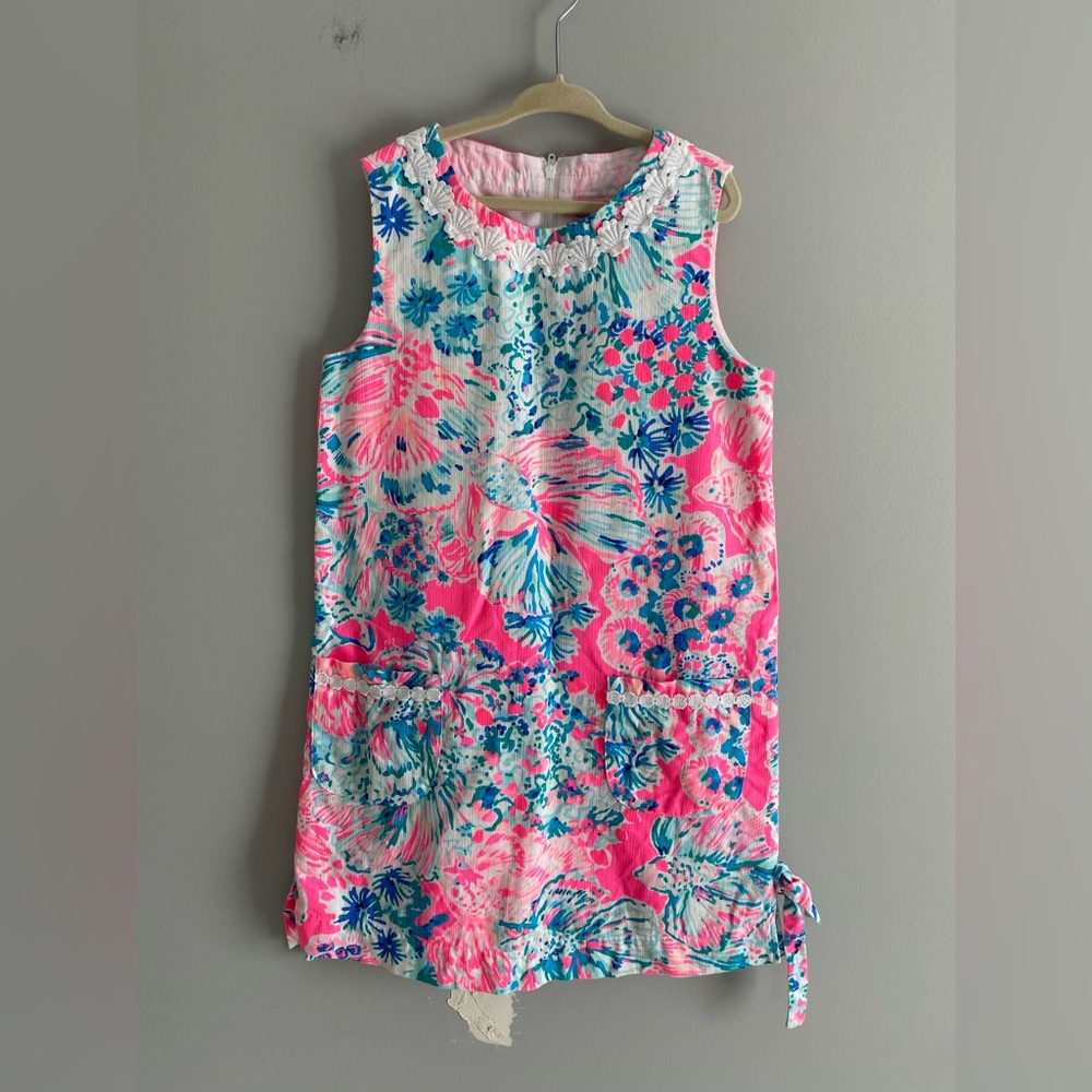 Lilly Pulitzer Pink and Blue Floral Dress